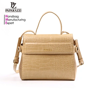 5865 - Bolso de mano wholesale PU crocodile skin leather collocation lady messenger factory price hand bags