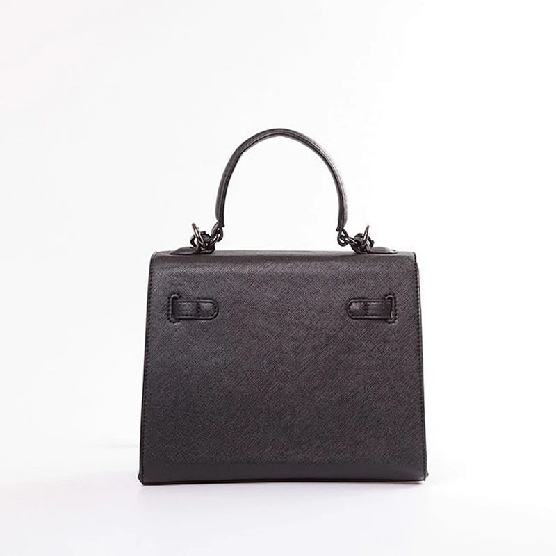 3927-Italian style saffiano jacquard smile face brand handbag