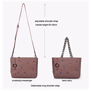 5389 -Unique Designer Handbag Factory Colorful Jewels Decoration Tote Bag for Women