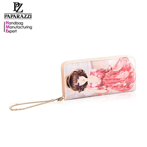 LG4890-Wholesale Lovely New Digital Printed Cute Girl Chain Wrist ladies fancy clutch purse and handbags 2018