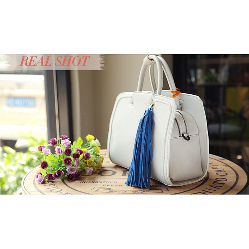 4019 Beige urban style tassel beauty bags wholesale china