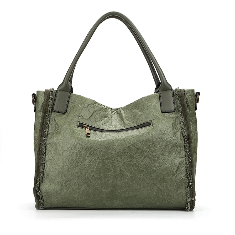 7909-Latest style high quality kraft material fashion ladies shoulder bag newest handbags for ladies