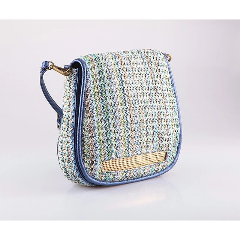 C14 Summer Shoulder Bag Colorful Straw Woven Crossbody straw weave bag