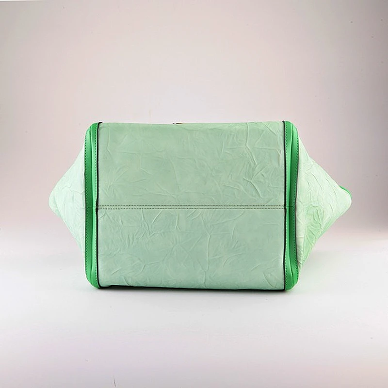 5145 Green Lotus leaf PU lady designer bags fashion
