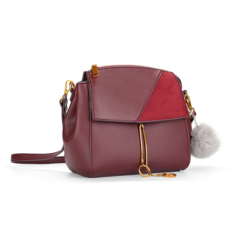 8663 Paparazzi Handbag Manufacturer Since 1992 2018 New Arrival Pom Pom Women PU Leather Shoulder Bag