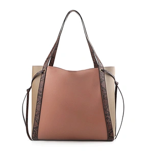 #10380 Tax Free Myanmar maker hot sale latest fashion custom genuine python ladies tote bags luxury designers handbags for women