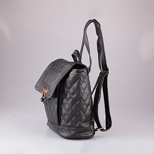4807 2018 Summer Korean Fashion Style Quilted waterproof drawstring genuine Leather Backpack bag oem