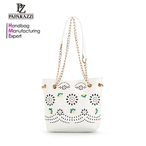 8497-White color laser printing saffiano tote bags newest designs