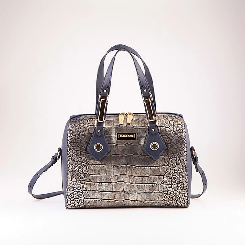 5081 PAPARAZZI hot sale crocodile PU leather satchel bags famous italian brand bag