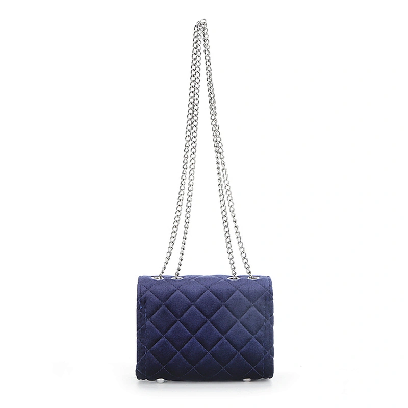 8483-Nice price handbag bags metal chain quilted shoulder bags