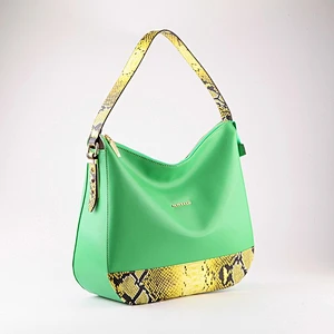 5129-2016 New arrival wholesale lady exotic python snake pu leather best price factory fashion handbag hobo bag