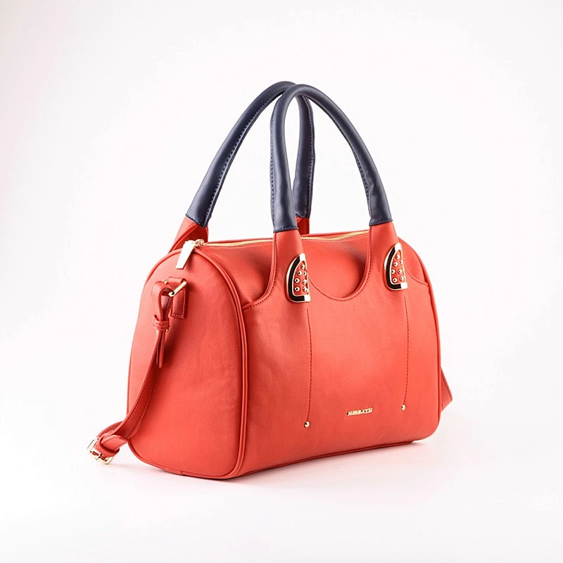 5104 Wholesale trade show vegan leather bowling signature woman handbag bolsa