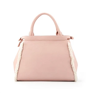 6562-2017 AW newest style fashion PAPARAZZI fur pink satchel bags