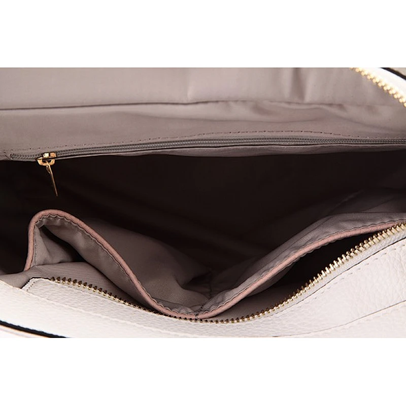 5091 2018 Famous brand lady white pink tote bag