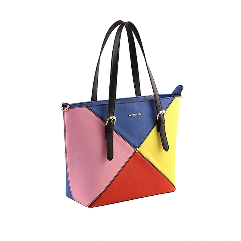 5831 contrast colors design personalized totes bags elegant ladies fashion handbag wholesale 2018