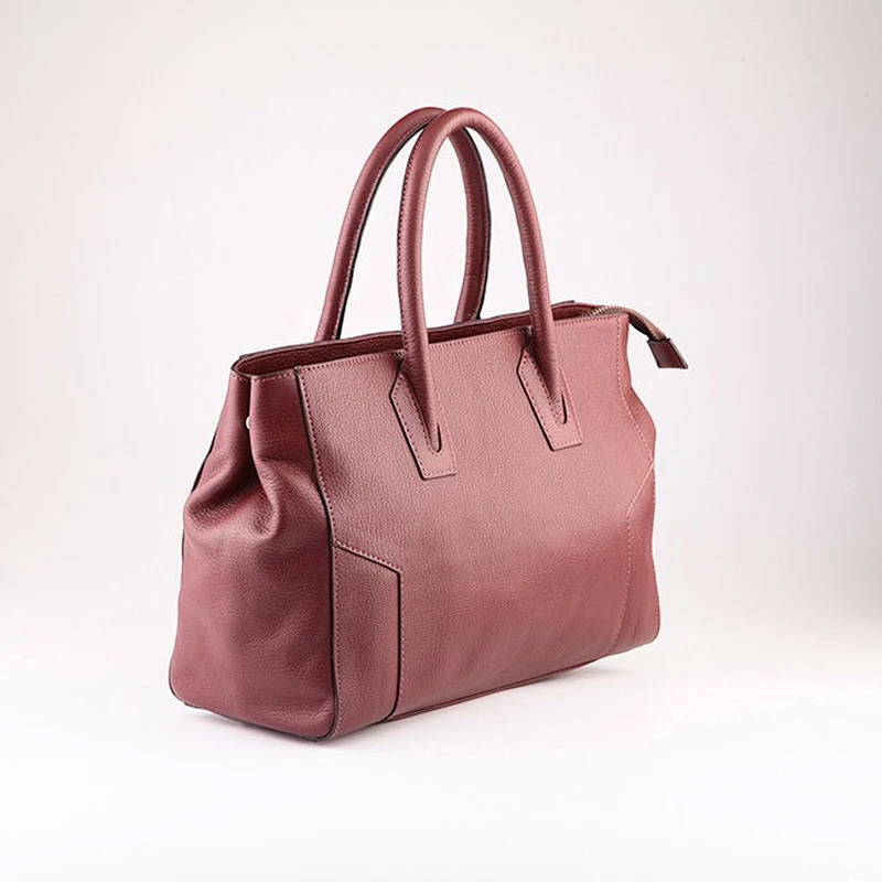 5605 2018 OEM red color Factory PU Characteristic Fashion Handbag for Ladies