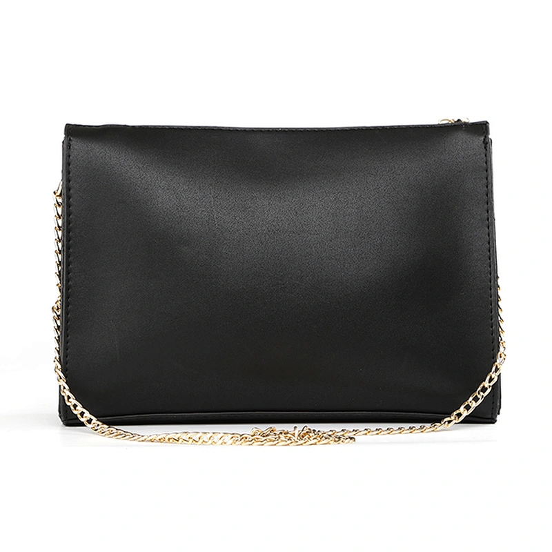 7398-Fall winter party metal chain patch & embroidery clutch shoulder bags