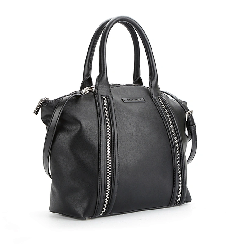 4124 Hot sale style super quality black PU leather OEM women handbag
