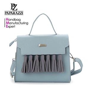 8654 new released elegant tassels tote bag fashion ladies handbag with audit report for 2018