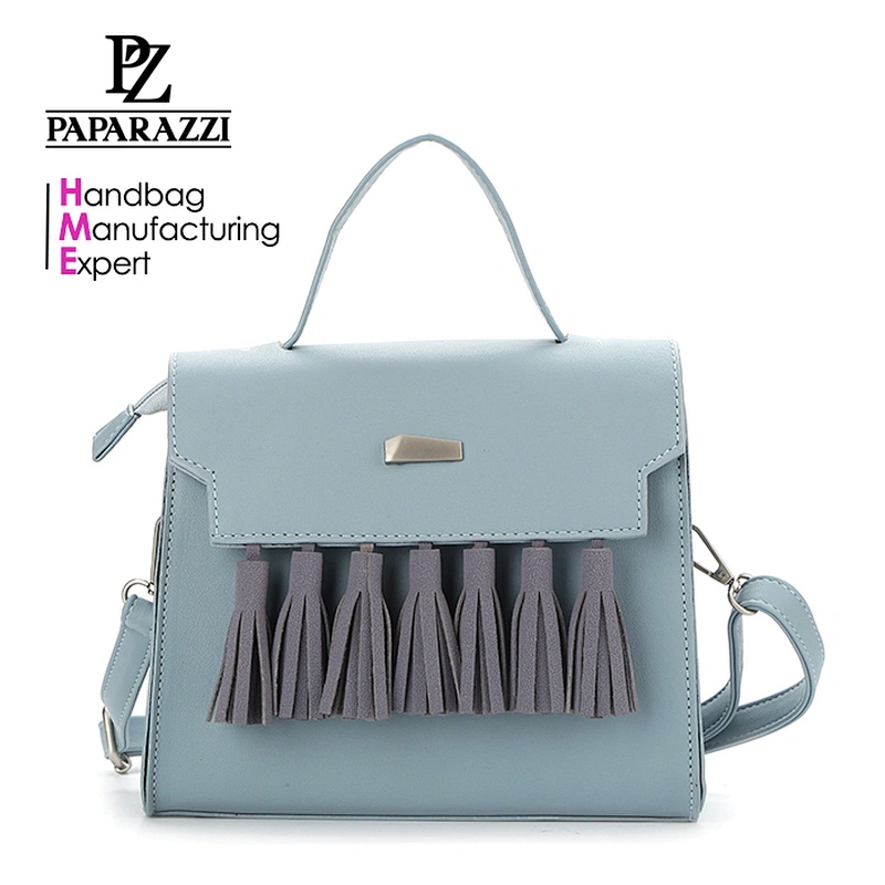 8654 new released elegant tassels tote bag fashion ladies handbag with audit report for 2018