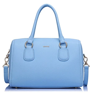 CC2017 Italian style fashion wholesale lady brand duffle boston bag handbag with long strap