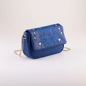 5143 China Suppliers Fashion Style embroidery metal chain Crossbody Bags for Young Girls