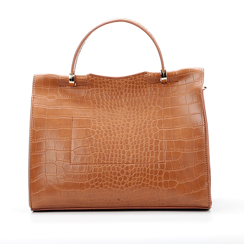 #7010 Tariff Free Myanmar made new fashion custom Crocodile print high quality PU ladies hand bags purses handbags for women