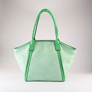 5145 Green Lotus leaf PU lady designer bags fashion