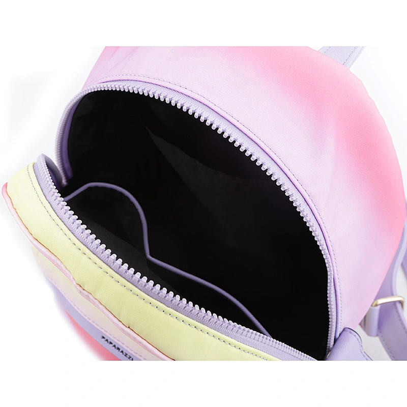#10383 2020SS Wholesale Paparazzi brand free tariff made in Myanmar nylon lightweight travel backpack colorful