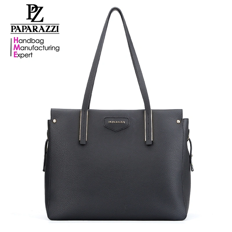 5828 2018 Guangzhou factory high quality leather tote bag custom print on inside of bag