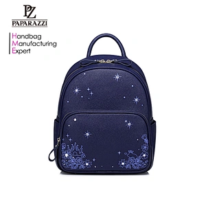8050 Paparazzi OEM services Fashion printed pattern Custom leather back pack latest designs for girl
