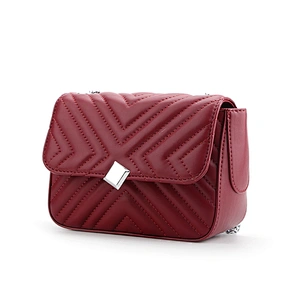 #9989 - Tax free Myanmar made 2020 new trend wholesale sustainable PU womans fashion quilted crossbody handbags