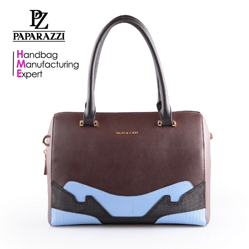 4647 2016 Fashion western ladies hand designer PU pattern multi color leather handbag made in China