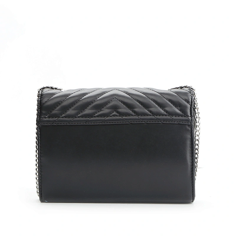 9274-Women fashion quilted flap metal chain shoulder bags