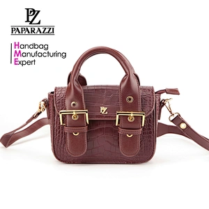 5914 2018 newest style mini satchel bags ladies handbag with front decorative hardware buckle