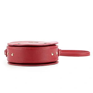 #8974 2019 BSCI Authorized Myanmar manufacturer Free customized red round shaped handbag round crossbody bag
