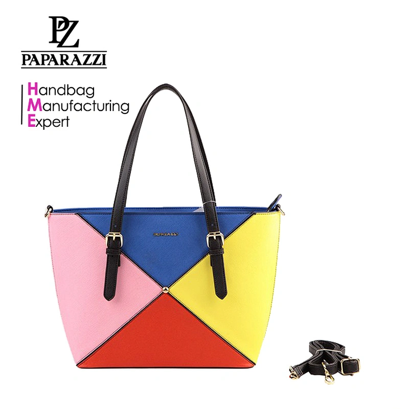 5831 contrast colors design personalized totes bags elegant ladies fashion handbag wholesale 2018