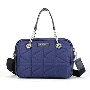 5917 Best price quilted waterproof woman nylon shoulder shopping bag