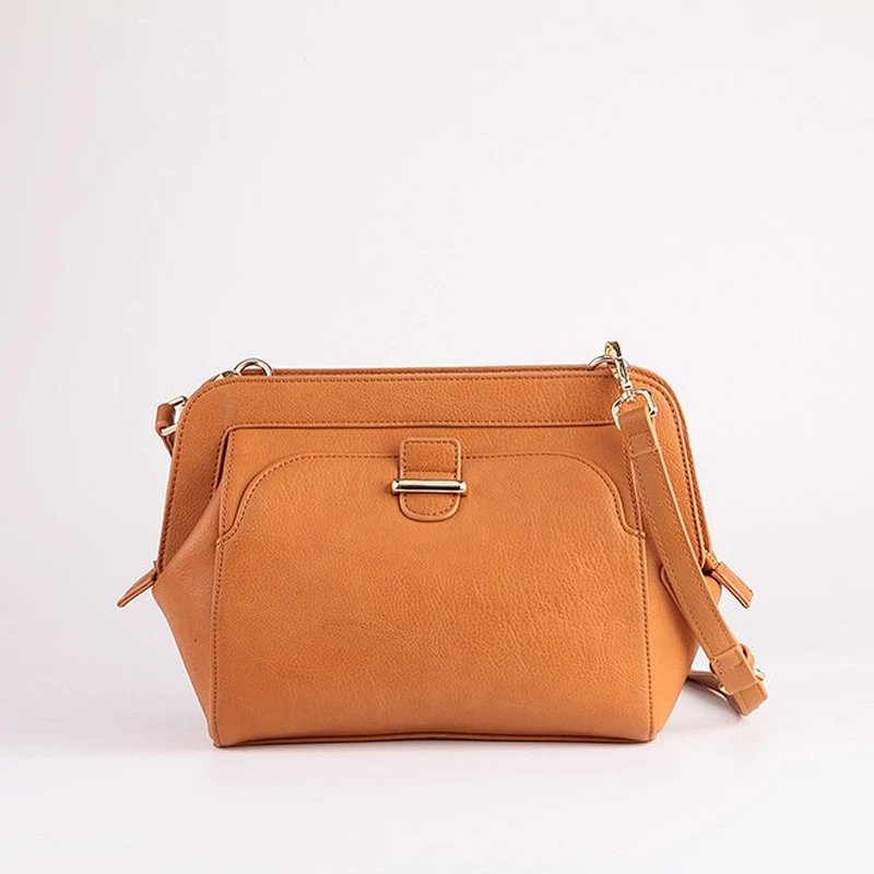AW15-BY-12 International branded PAPARAZZI designs wholesale price camel color ladies crossbody bag