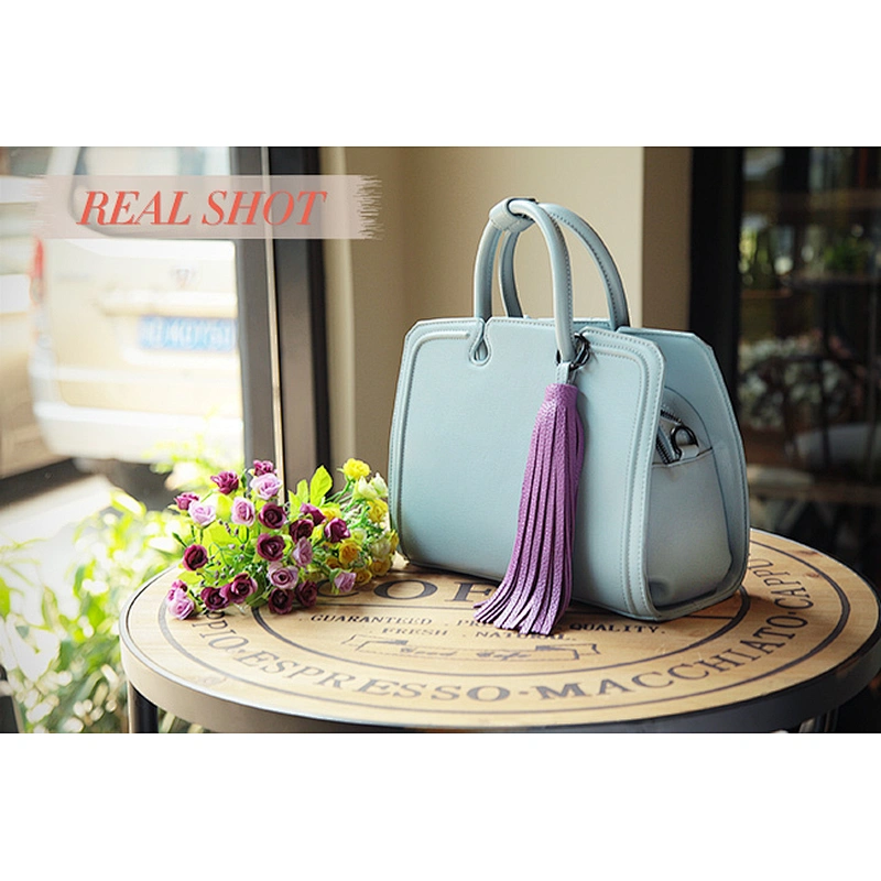 4019 Beige urban style tassel beauty bags wholesale china