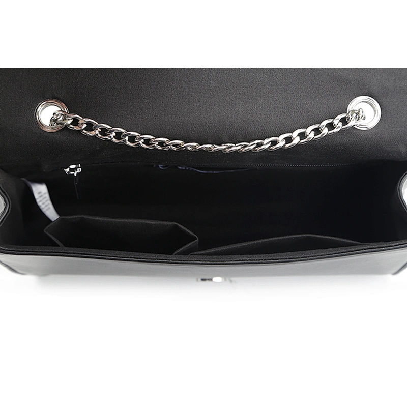 9274-Women fashion quilted flap metal chain shoulder bags