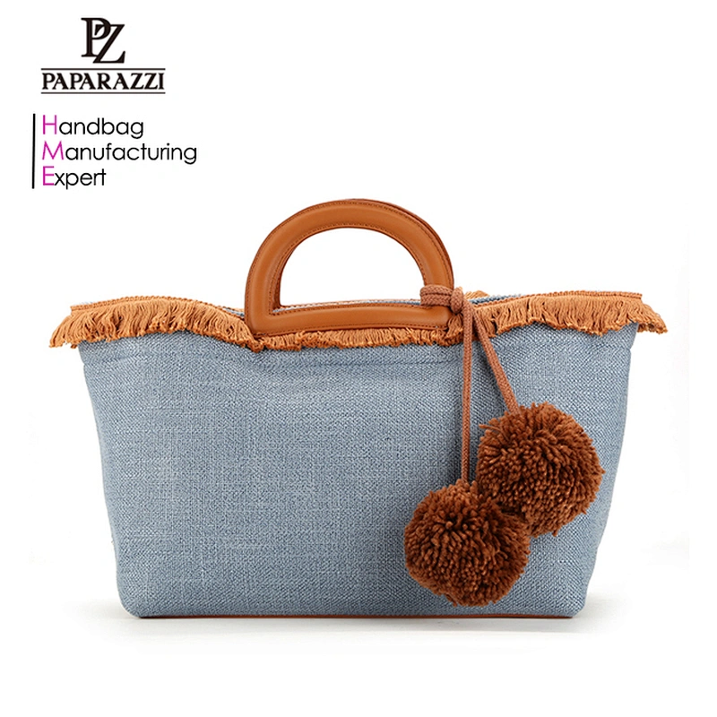 7915 Rural style durable fashion ladies tote bag canvas bag