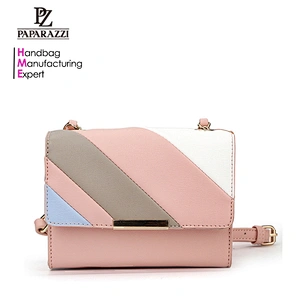 6635 Italian design patch women small leather handbag