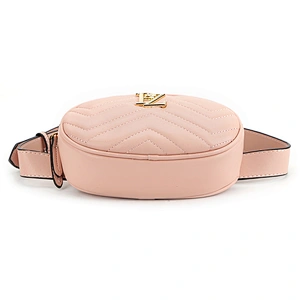 Paparazzi 2018 spring design quilted waist bag NO. 8485 wholesale PU ladies fancy small bag