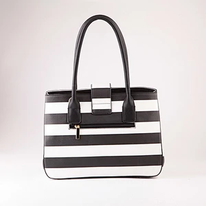 5338 Paparazzi since 1992 Guangzhou factory stripe printing women bags fashion ladies pu leather handbags