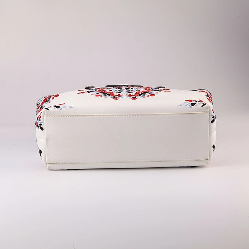 4125- PAPARAZZI Guangzhou Handbag Manufacturer digital embroidery mother bag tote shopping bag With Outside Wallet