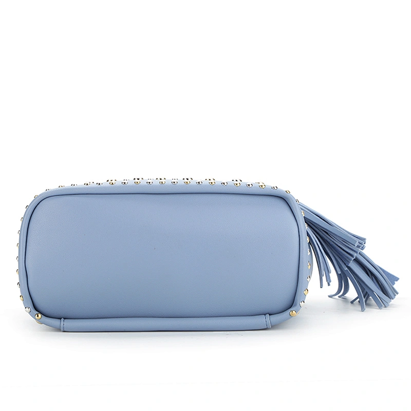 8543 New coming custom drawstring bags for women with studs and tassels