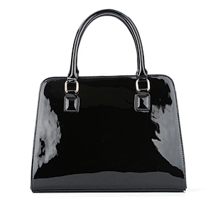 6242-Guangzhou wholesale factory ladies handbag shinny shoulder bag in PU material