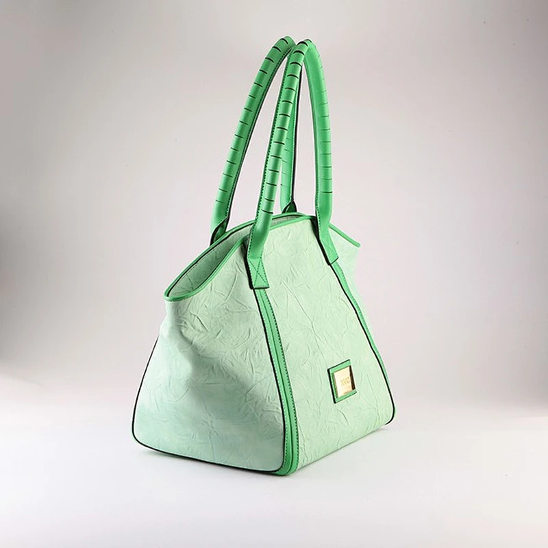 5145 Green Lotus leaf PU lady designer bags fashion