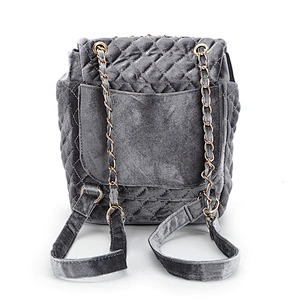 8580 customized corduroy large capacity embroidery backpack new design shoulder bag for ladies